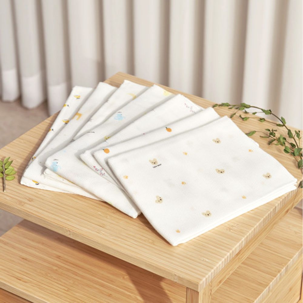 [Lieto Baby] Bamboo Fiber Prefold Cloth Diapers 10 Pack-Made in Korea